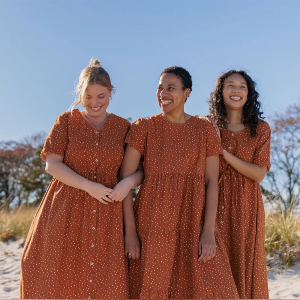 Tradlands Nell Midi Dress in Sierra Dot